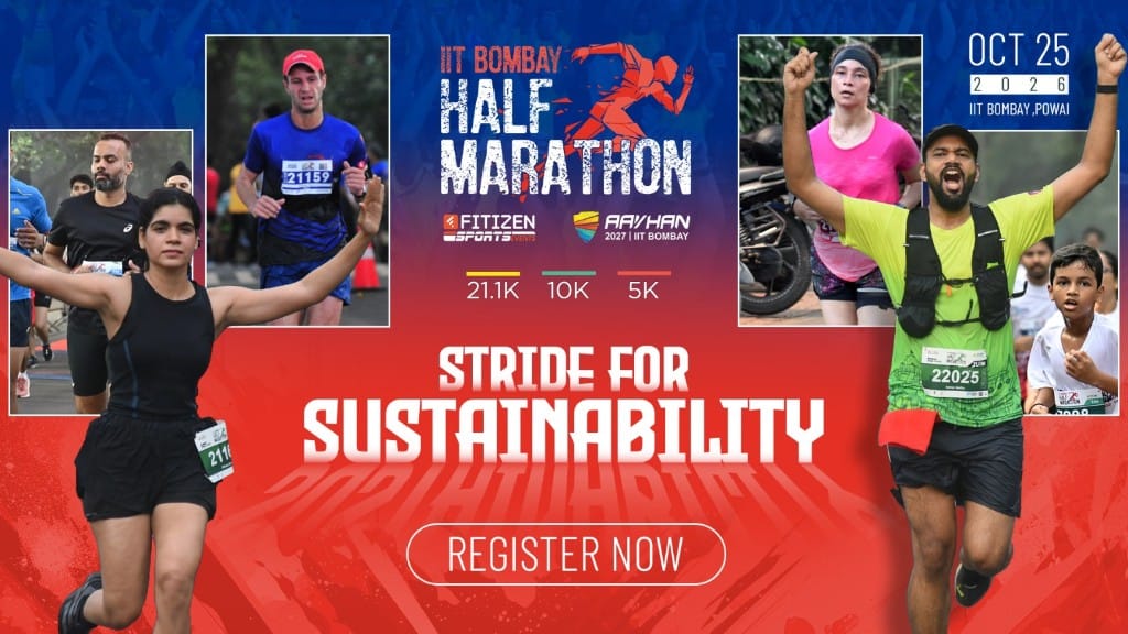 IIT Bombay Half Marathon 2026 — Stride for Sustainability. Register now.
